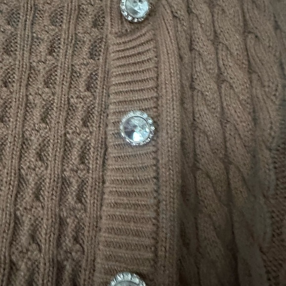 Ronny Kobo cableknit cardigan sz S - Picture 3 of 5